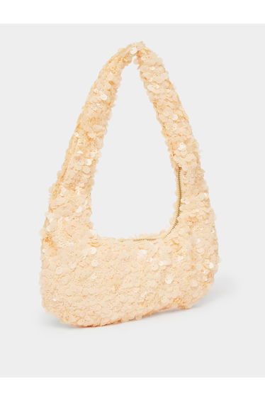 Gold Sequin Shoulder Bag