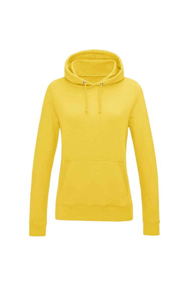 AWDis Womens/Ladies Girlie College Hoodie - Sun Yellow