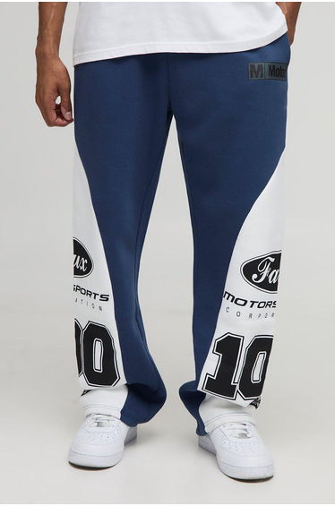 Relaxed Moto High Gusset Jogger - blue