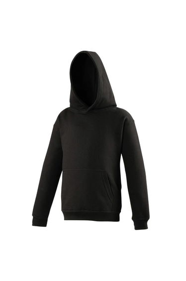 Awdis Kids Unisex Hooded Sweatshirt / Hoodie / Schoolwear - Jet Black