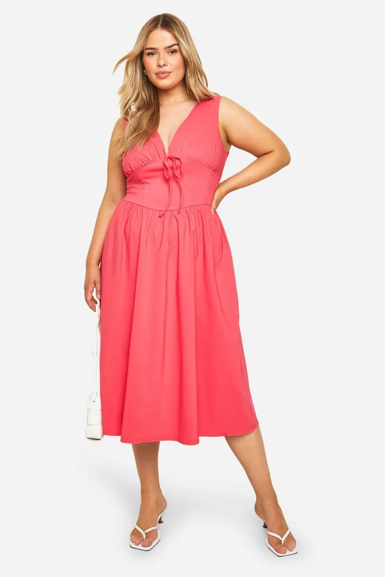 corset skater dress midi Corset Skater Two Piece Midi Dress Yellow