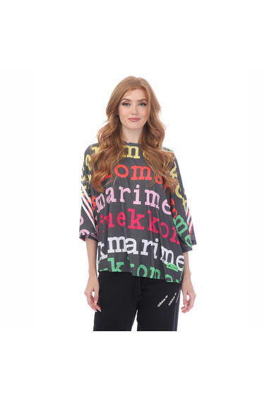 Women's adidas Marimekko T-Shirt (Plus Size) in Black