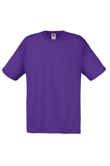 Fruit Of The Loom Mens Screen Stars Original Full Cut Short Sleeve T-Shirt - Purple
