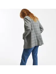 Oversize Blazer in Prince of Wales Check - 3