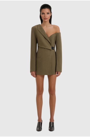Caner Asymmetric One Shouder Blazer