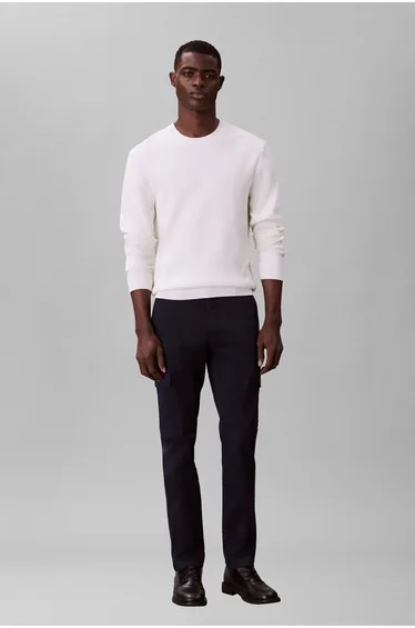 Slim Cotton Stretch Cargo Dark Sapphire