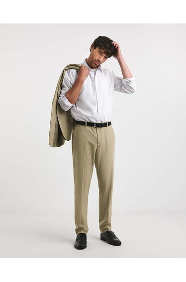 Tapered Fit Flat Front Stretch Trouser