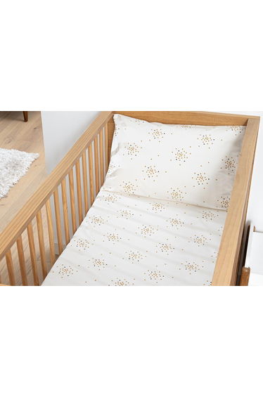 Baby's Fitted Sheet in Cotton Percale with 17cm Flap