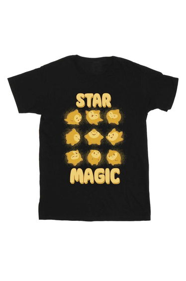 Wish Boys Star Magic Tile Cotton T-Shirt - Black