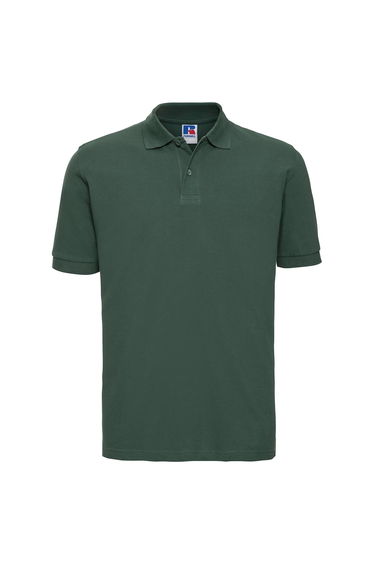 Russell Mens Classic Cotton Pique Polo Shirt - Bottle Green