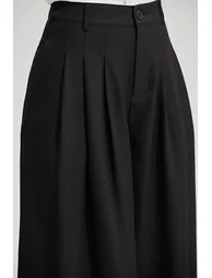 بنطلون أسود بقصة عريضة - 2
