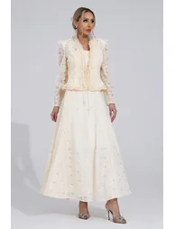 Claire Ivory Lace Set - 6