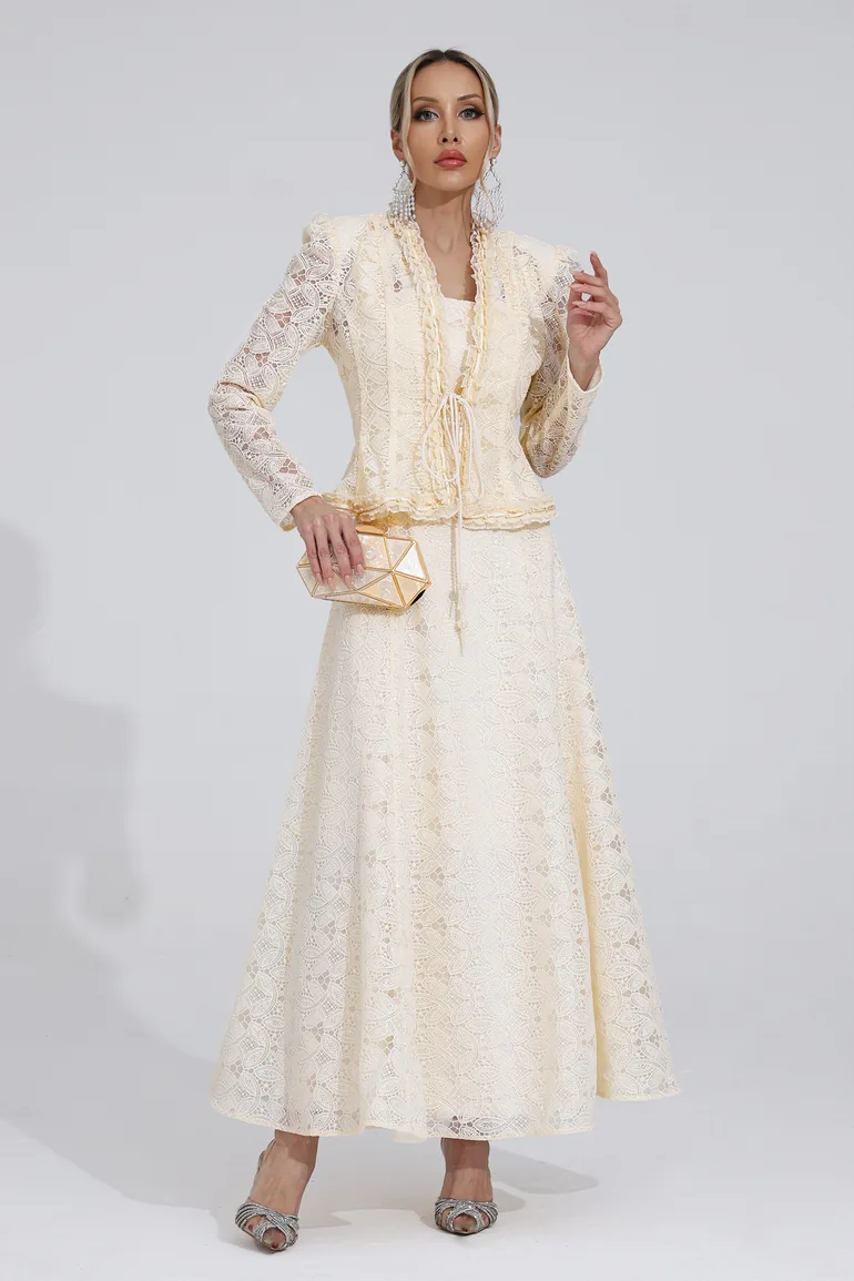 Claire Ivory Lace Set - 1