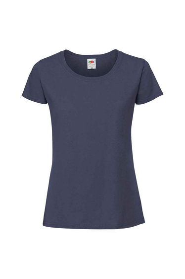 Fruit Of The Loom Womens/Ladies Iconic Ringspun Cotton T-Shirt - Navy