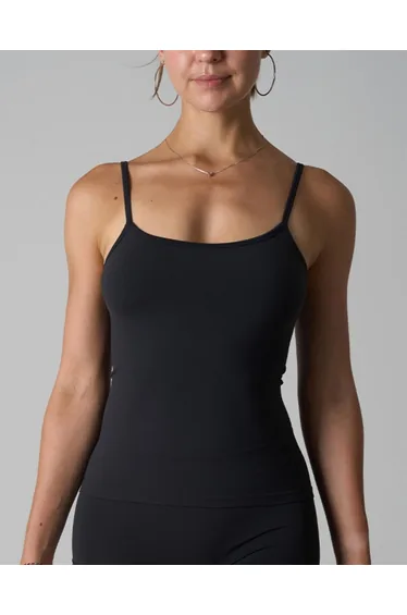 Black Scoop Neckline Cami Top