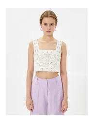 Tuba Ünsal X Cotton - Crochet Crop Undershirt - 2