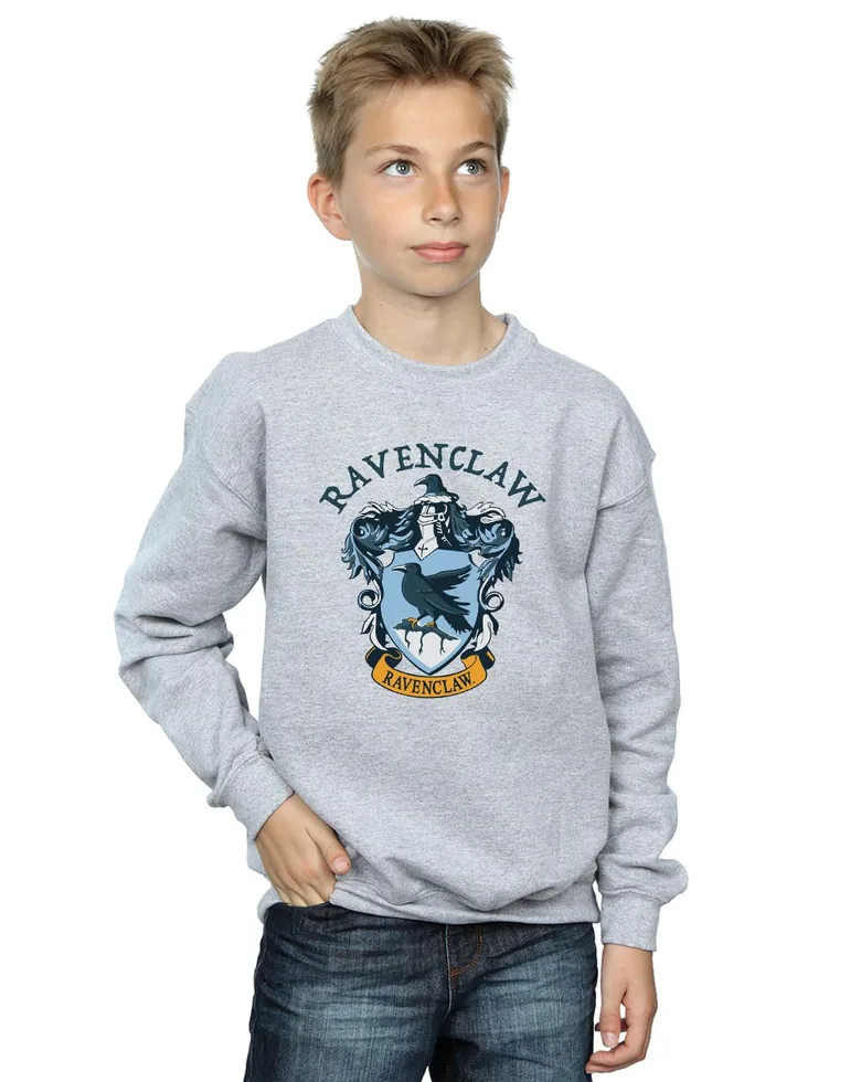Harry Potter Boys Ravenclaw Cotton Sweatshirt - Sports Grey