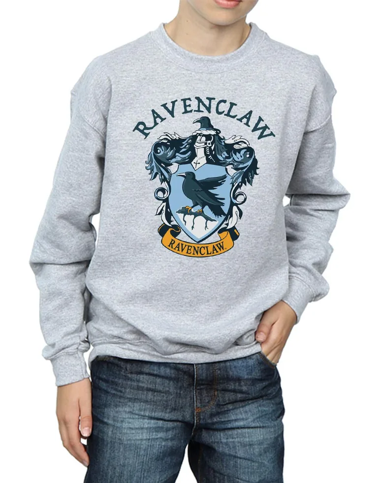 Harry Potter Boys Ravenclaw Cotton Sweatshirt - Sports Grey - 1