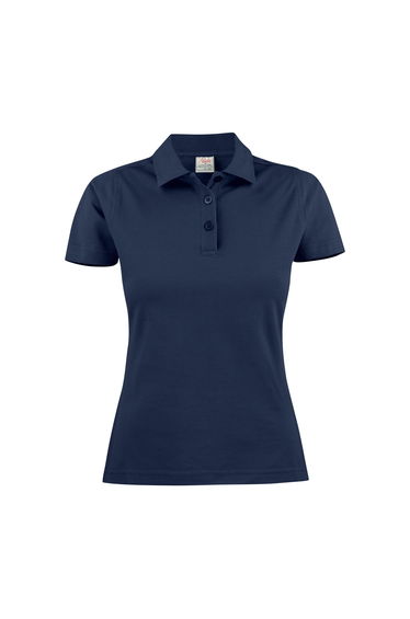 Printer Womens/Ladies Surf Light Melange Polo Shirt - Dark Navy