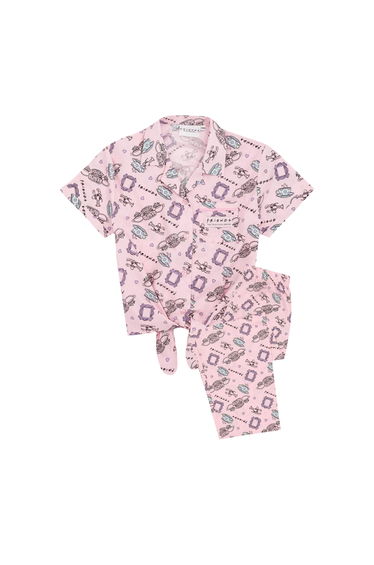 Friends Girls Short-Sleeved Pyjama Set - Pink