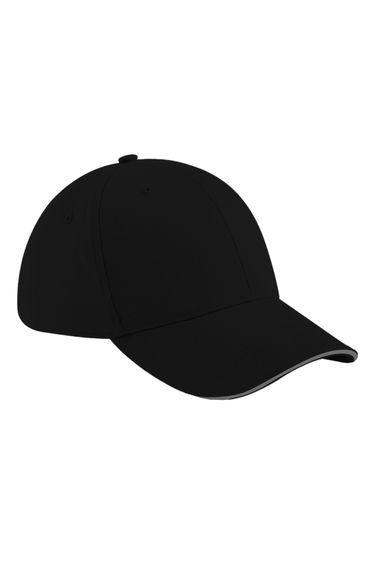 Beechfield Adults Unisex Athleisure Cotton Baseball Cap - Black/Graphite
