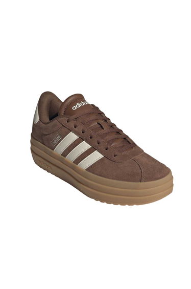 Adidas Womens/Ladies Court Bold Leather Trainers - Brown/White/Gum
