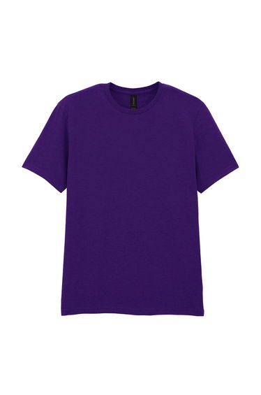 Gildan Mens Soft Style Ringspun T Shirt - Fan Dark Purple