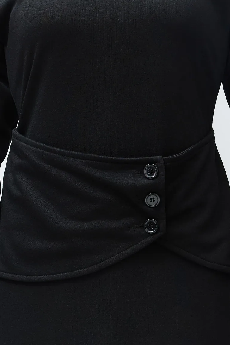 Black Plain Knitted - 3