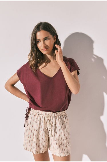 Printed short trousers