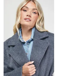 Brushed Belted Coat - 2