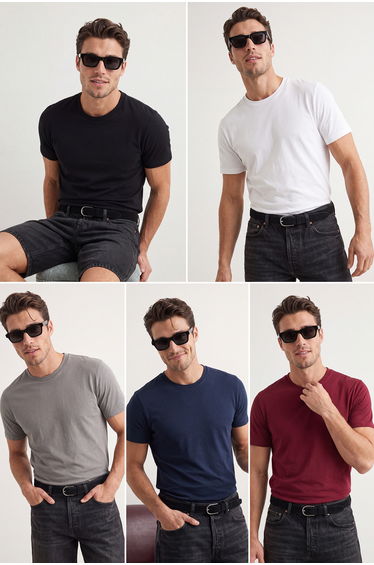 T-Shirt - Multi-color - Slim fit