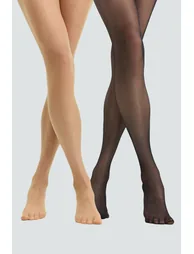Thin Large Size 10 Denier 2 Pack Pantyhose