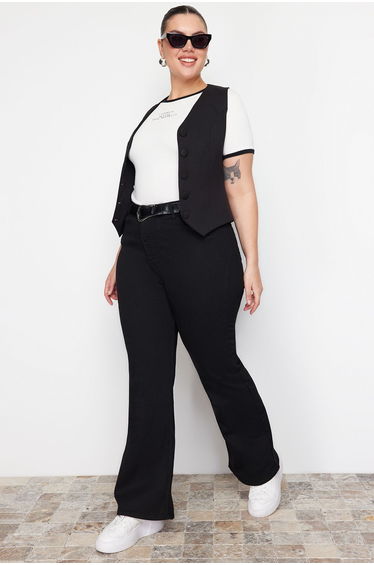 Plus Size Jeans - Black - Slim