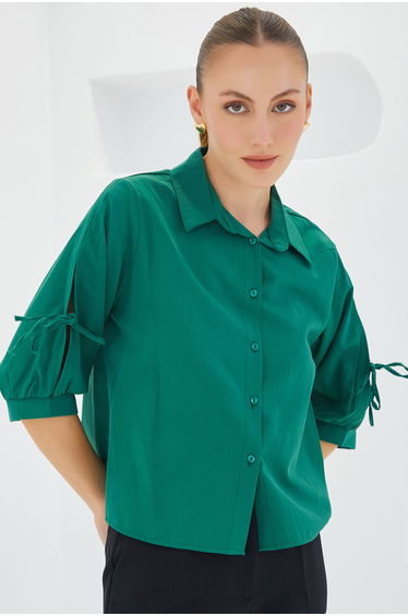 BDART Crop Shirt with Bow