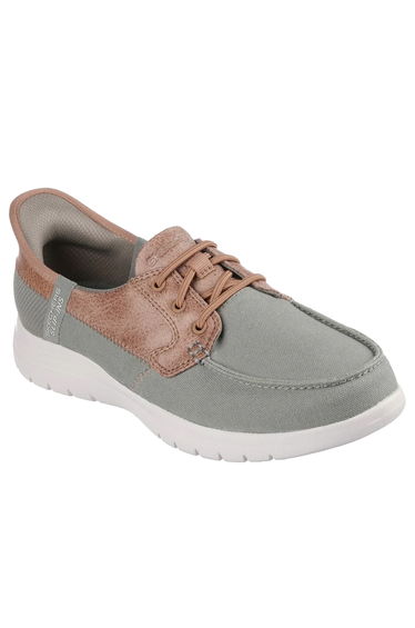 Skechers Womens/Ladies On The Go Flex Palmilla Boat Shoes - Olive