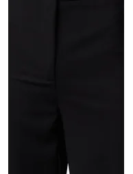 بنطلون بأرجل عريضة بخصر عالي - أسود  - 2