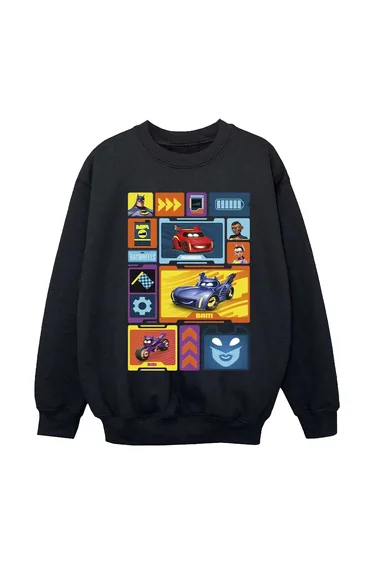 Batwheels Girls Collage Sweatshirt - Black