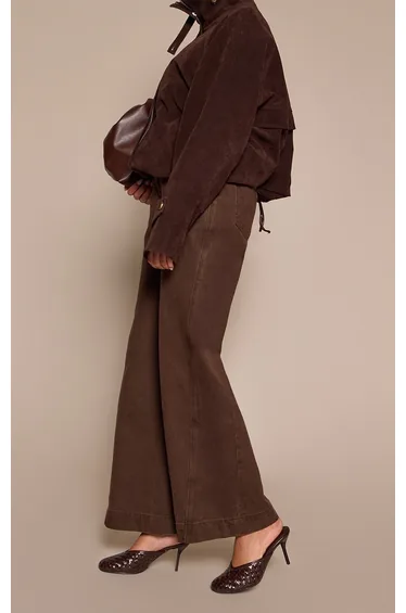 Chocolate Hand Woven Round Toe Mule