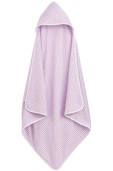 Malo Striped 100% Cotton Towelling Bath Cape