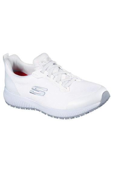 Skechers Womens/Ladies Squad Lace Up Safety Shoes - White