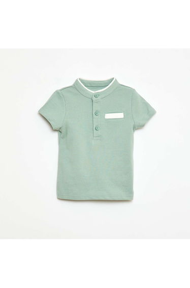 Short-Sleeve Polo Shirt GREEN