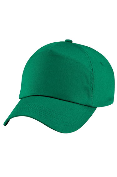 Beechfield Plain Unisex Junior Original 5 Panel Baseball Cap - Kelly