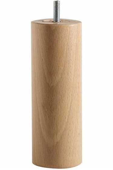 Pack of 4 Cylindrical Bed Base Legs, 15cm Tall