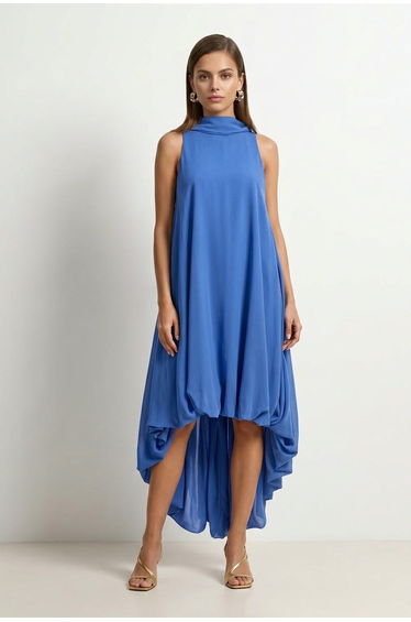 Marine Chiffon Dress
