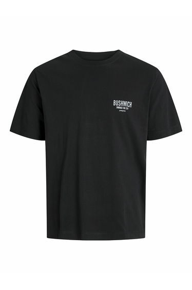Crew Neck T-Shirt with Printed Back