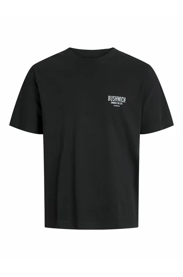 Crew Neck T-Shirt with Printed Back