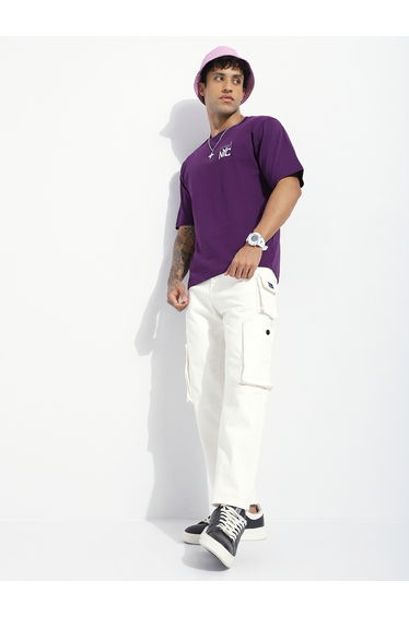 Men Oversized Short Sleeve Printed T-Shirt