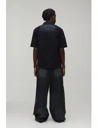 قميص كارغو بجيوب - أسود - 1