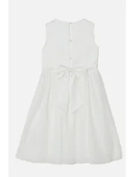 Tulle Skirt Bow Back Flowergirl Dress - 1