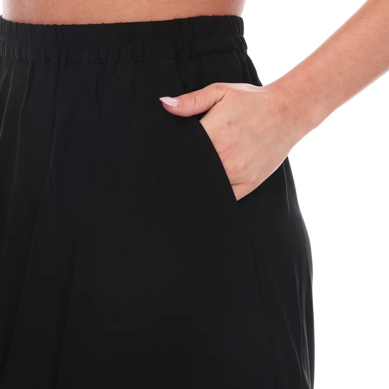 Black A-Line Maxi Skirt - 2